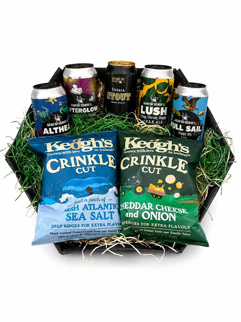  5 + 2 ПОДАРОЧНЫЙ НАБОР ИЗ ИРЛАНДИИ (IRISH HAMPER) – GALWAY BAY BREWERY & KEOGH’S2