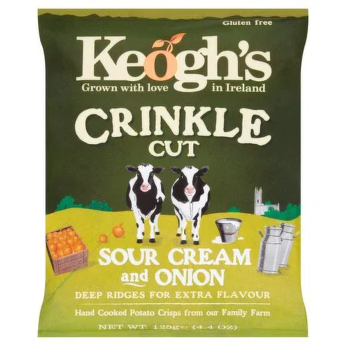 Sour Cream and Onion Crisps Gluten Free 125g