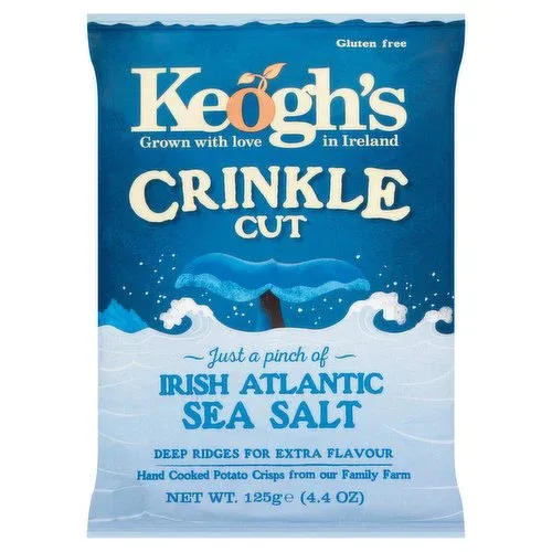 Keogh’s  Irish Atlantic Sea Salt Crisps Gluten Free 125g